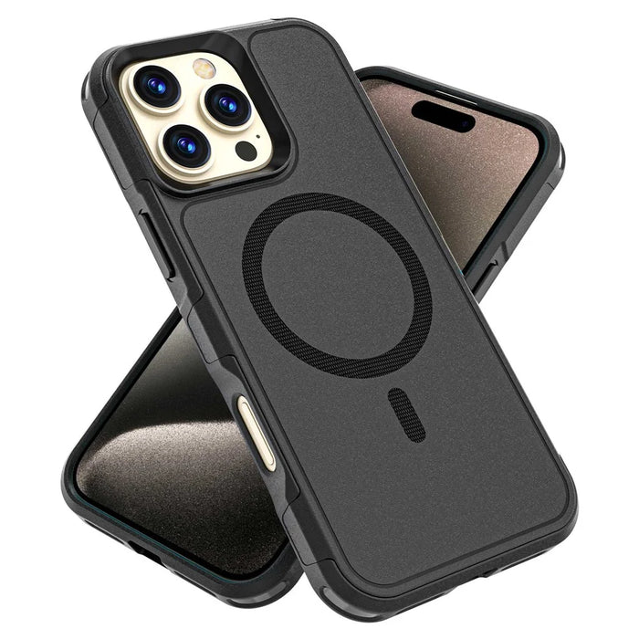 For iPhone 16 Pro Max Case Compatible with MagSafe PC + TPU Anti-drop Phone Cover - 2