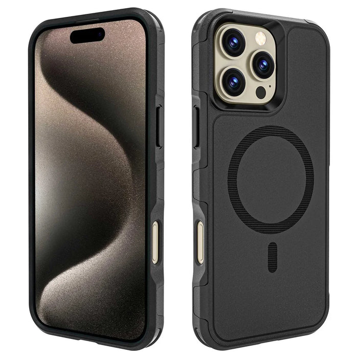 For iPhone 16 Pro Max Case Compatible with MagSafe PC + TPU Anti-drop Phone Cover - 3