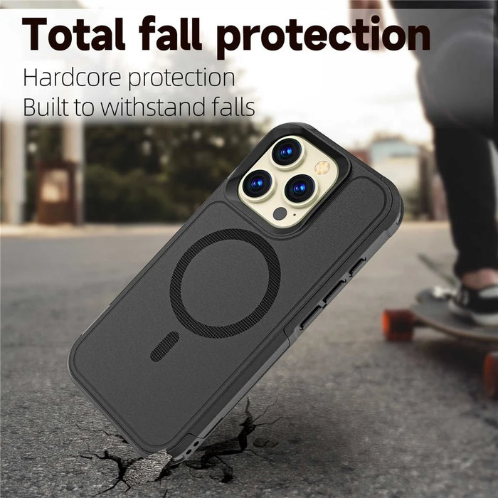 For iPhone 16 Pro Max Case Compatible with MagSafe PC + TPU Anti-drop Phone Cover - 6