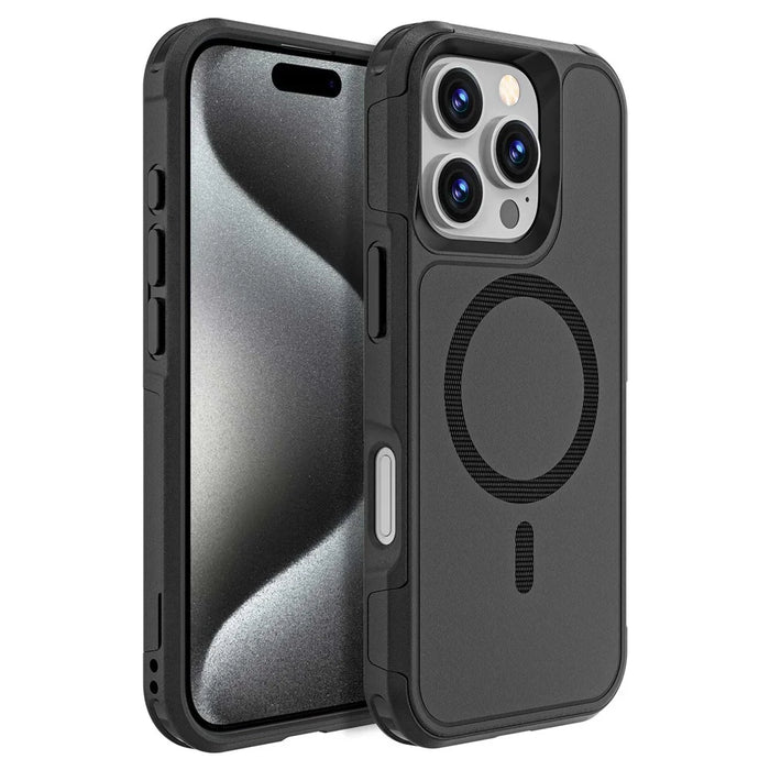 For iPhone 16 Pro Case Compatible with MagSafe PC + TPU Anti-drop Phone Cover - 1