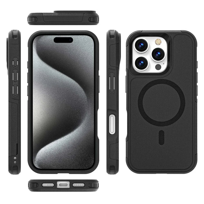 For iPhone 16 Pro Case Compatible with MagSafe PC + TPU Anti-drop Phone Cover - 4