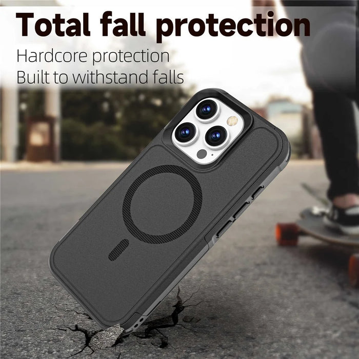 For iPhone 16 Pro Case Compatible with MagSafe PC + TPU Anti-drop Phone Cover - 6
