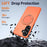 For Samsung Galaxy A56 5G Magnetic Case Rotating Kickstand TPU + PC Phone Cover - Orange - 4