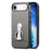 CASENEO For iPhone Air Case Folding Kickstand Twill Texture Leather Back Cover - Grey - 1