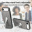 CASENEO For iPhone Air Case Folding Kickstand Twill Texture Leather Back Cover - Grey - 7
