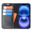 For iPhone 16 Stand Cases Genuine Split Leather Wallet Phone Cover Magnetic Closure - 2