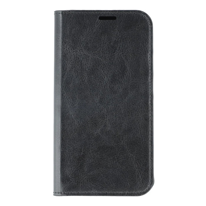 For iPhone 16 Stand Cases Genuine Split Leather Wallet Phone Cover Magnetic Closure - 7