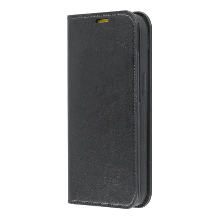 For iPhone 13 Stand Cases Genuine Split Leather Wallet Phone Cover Magnetic Closure - 5