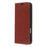 For iPhone 16 Pro Stand Cases Genuine Split Leather Wallet Phone Cover Magnetic Closure - Brown - 5