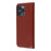 For iPhone 13 Pro Stand Cases Genuine Split Leather Wallet Phone Cover Magnetic Closure - Brown - 6
