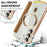 AMORUS For Samsung Galaxy S24 Magnetic Case RFID Blocking Card Holder Leather Phone Cover - Brown - 6