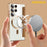 AMORUS For Samsung Galaxy S24 Ultra Magnetic Case RFID Blocking Card Holder Leather Phone Cover - Brown - 4