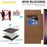 AMORUS For Samsung Galaxy S24 Ultra Magnetic Case RFID Blocking Card Holder Leather Phone Cover - Brown - 5