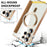 AMORUS For Samsung Galaxy S24 Ultra Magnetic Case RFID Blocking Card Holder Leather Phone Cover - Brown - 6