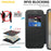 AMORUS For Samsung Galaxy S24 FE Magnetic Case RFID Blocking Card Holder Leather Phone Cover - Black - 3
