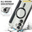 AMORUS For Samsung Galaxy S24 FE Magnetic Case RFID Blocking Card Holder Leather Phone Cover - Black - 6