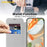 AMORUS For Google Pixel 9 Pro Magnetic Case RFID Blocking Card Holder Leather Phone Cover - Titanium Grey - 3