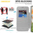 AMORUS For Google Pixel 9 Pro Magnetic Case RFID Blocking Card Holder Leather Phone Cover - Titanium Grey - 5