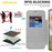 AMORUS For Google Pixel 9 Pro XL Magnetic Case RFID Blocking Card Holder Leather Phone Cover - Titanium Grey - 5
