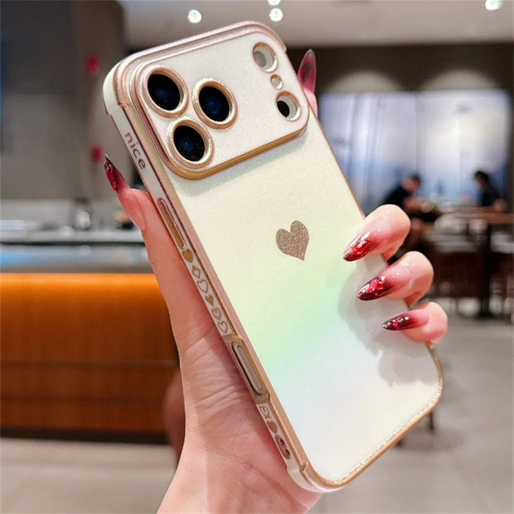 For iPhone 18 Pro Max / 17 Pro Max Magnetic Case TPU Dazzling Color Electroplated Phone Back Cover - White - 1