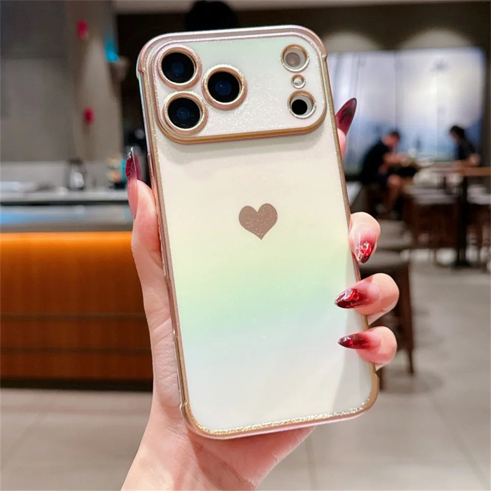 For iPhone 18 Pro Max / 17 Pro Max Magnetic Case TPU Dazzling Color Electroplated Phone Back Cover - White - 2