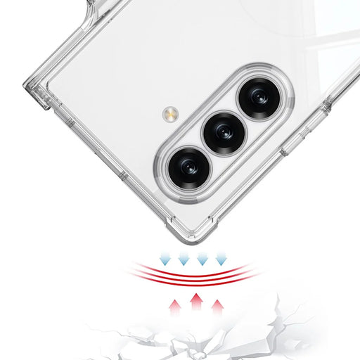 GKK For Samsung Galaxy Z Fold7 5G Kickstand Case Airbag Hinge Protection with Pen Holder Shockproof Phone Cover - Transparent - 2