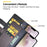 AMORUS For iPhone 17e / 16e Stand Cases Calf Texture Genuine Split Leather Wallet Phone Cover - Brown - 5