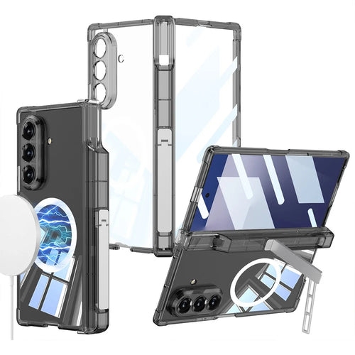 GKK For Samsung Galaxy Z Fold7 5G Airbag Hinge Kickstand S Pen Holder Wireless Charging Built-in Magnet Shockproof Foldable Case - 1