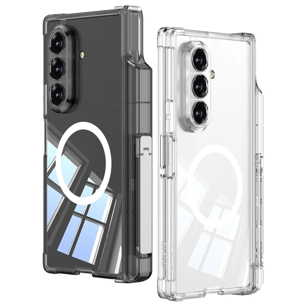 GKK For Samsung Galaxy Z Fold7 5G Airbag Hinge Kickstand S Pen Holder Wireless Charging Built-in Magnet Shockproof Foldable Case - 5