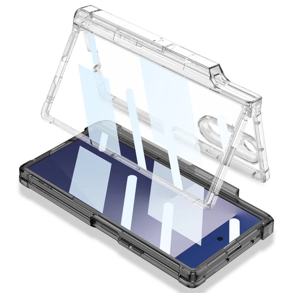 GKK For Samsung Galaxy Z Fold7 5G Airbag Hinge Kickstand S Pen Holder Wireless Charging Built-in Magnet Shockproof Foldable Case - 7
