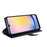 For Samsung Galaxy S25 FE Case Genuine Split Leather Phone Cover with Wallet Stand -  Black - 5