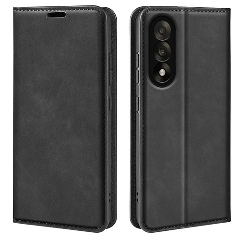For OnePlus Nord 5 5G Case Skin Touch Leather Wallet Phone Cover -  Black - 1