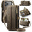CASEME For iPhone 18 Pro Max / 17 Pro Max Case  C39 RFID Blocking Zipper Wallet Stand Leather Cover with Strap - Brown - 1