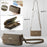 CASEME For iPhone 18 Pro / 17 Pro Case  C39 RFID Blocking Zipper Wallet Stand Leather Cover with Strap - Brown - 6