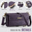 CASEME For Samsung Galaxy S25 FE Case  C39 RFID Blocking Zipper Wallet Stand Leather Cover with Strap - Purple - 4