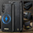 CASEME For Samsung Galaxy S25 FE Case  C49 Magnetic Case RFID Blocking Detachable Wallet Leather Phone Cover - Black - 4