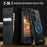 CASEME For Samsung Galaxy S25 FE Case  C49 Magnetic Case RFID Blocking Detachable Wallet Leather Phone Cover - Black - 7