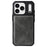 For iPhone 18 Pro / 17 Pro Phone Case PU Leather Zipper Wallet Detachable Cover - Green - 3