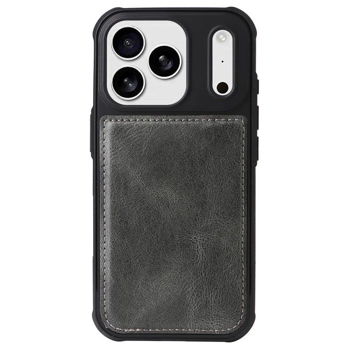 For iPhone 18 Pro / 17 Pro Phone Case PU Leather Zipper Wallet Detachable Cover - Green - 3