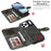 For iPhone 18 Pro / 17 Pro Phone Case PU Leather Zipper Wallet Detachable Cover - Green - 5