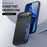 DUX DUCIS For iPhone Air Case  Pocard Series Card Holder Leather + PC + TPU Phone Cover - Black - 2