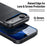 DUX DUCIS For iPhone Air Case  Pocard Series Card Holder Leather + PC + TPU Phone Cover - Black - 5