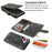 For iPhone 17 Phone Case PU Leather Zipper Wallet Detachable Cover - Green - 7
