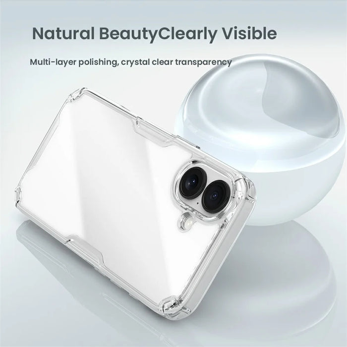 NILLKIN Nature Pro Series For iPhone 17 Case PC + TPU Anti-Scratch Clear Back Cover - Transparent - 6