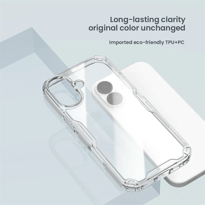 NILLKIN Nature Pro Series For iPhone 17 Case PC + TPU Anti-Scratch Clear Back Cover - Transparent - 7