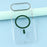 For iPhone Air Magnetic Case Clear PC Phone Back Cover with Metal Buttons - Green - 7