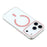 For iPhone 18 Pro / 17 Pro Magnetic Case Clear PC Phone Back Cover with Metal Buttons - Pink - 5