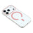 For iPhone 18 Pro / 17 Pro Magnetic Case Clear PC Phone Back Cover with Metal Buttons - Pink - 6