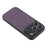 For iPhone 18 Pro / 17 Pro Magnetic Case Carbon Fiber Texture TPU PC Phone Back Cover - Purple - 5