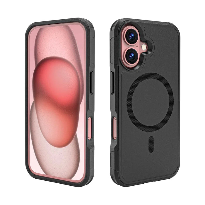 For iPhone 16 Case Compatible with MagSafe PC + TPU Anti-drop Phone Cover - 3